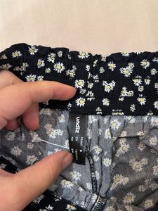 Floral Print Wide Leg Pants