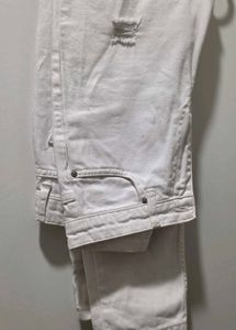 White Distressed Jeans