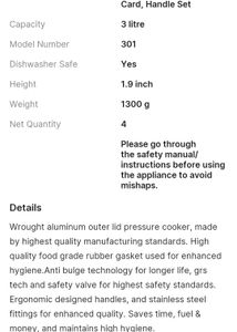3 liter Cooker