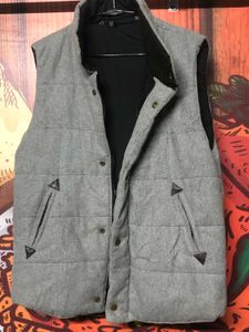 Men's Grey Padded Gilet Vest