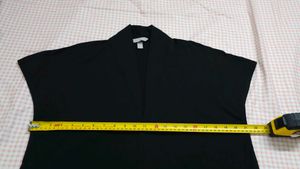 H&amp;M Black Short Sleeve V-Neck Blouse