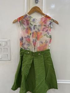 Floral Dress with Bow Detail
