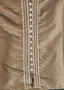 Classic Button-Down Shirt with Lace Detail