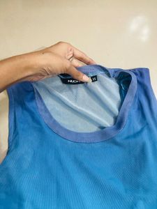 Blue Ombre Bodycon Midi Dress