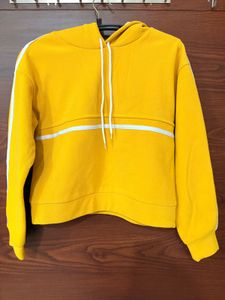 Yellow Striped Hoodie