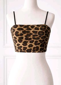 SHEIN Leopard Print Crop Top