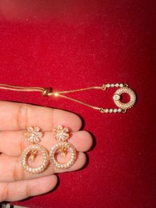 Stunning stone earrings and bracelet
