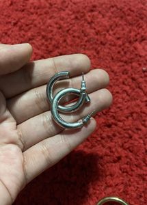 Silver Hoop Earrings