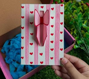 Pretty bow card for your Women 🎀🍓🫧