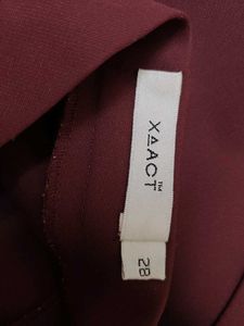 Burgundy Straight Leg Trousers