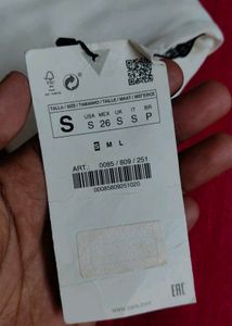 ZARA Off-Shoulder Long Sleeve Crop Top