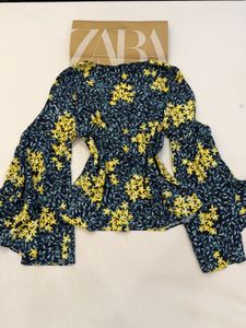 Zara Floral Print Blouse