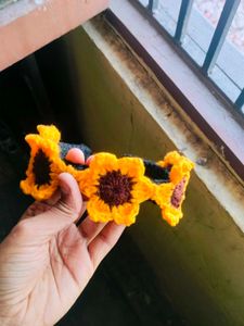 Crochet Sunflower Hairband