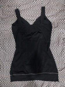 Chic Y2k Black V-Neck Top