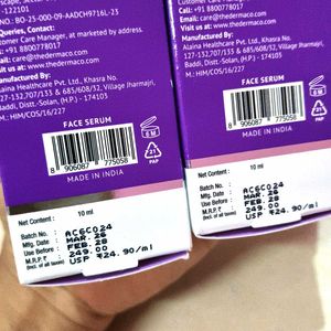 PACK OF 2 The Derma Co 10% Niacinamide Serum with