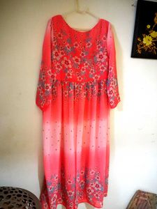 Libas Orange Floral Print gown