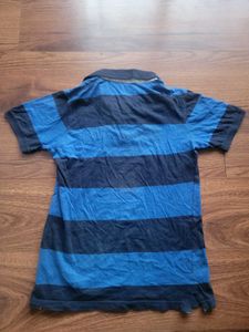Striped Polo T-Shirt by Sachin Tendulkar cricket