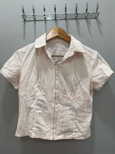 Cute Pink Button Blouse
