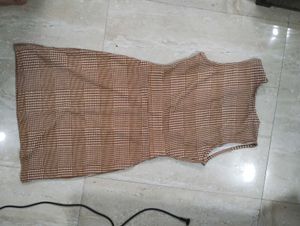 Women's Plaid Sleeveless Dress