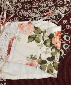 Floral Print Skirt and top