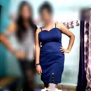 Royal Blue Strappy Mini Dress