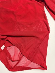 Sheer Red Top
