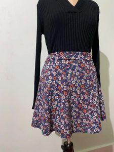 Floral Print Skirt