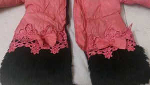 Pink Winter Puffer Coat