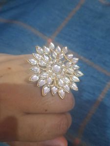 Stunning Kundan Flower Ring