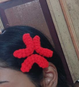 Angry mood Crochet Hair Clip 1 piece