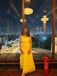 Chic Yellow Ruffled Maxi Dress