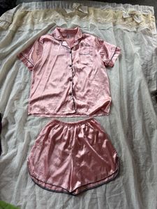Thailand imported Satin Pajama Set - Pink