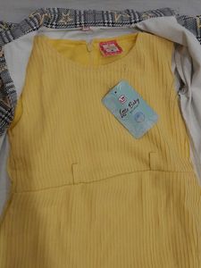 Cute Yellow Dress with Jacket