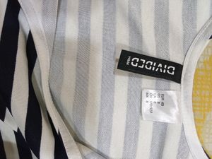 H&amp;M New Navy &amp; White Striped Skater Dress