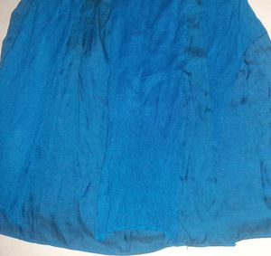 🦋 Ocean-Blue Flowy A-Line Skirt — Orignal PROMOD