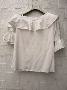 new with tag Chic Off-Shoulder Ruffle Blouse