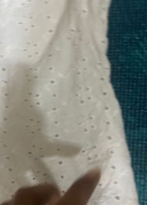 White Eyelet Lace Square Neck Top