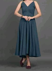 Teal Spaghetti Strap Dress