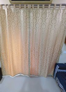 Cream Curtains. Set Of 2