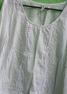Embroidered Cotton Kurta