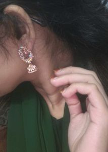 Fashion Jewelry Rose Gold Jhumka Earrings