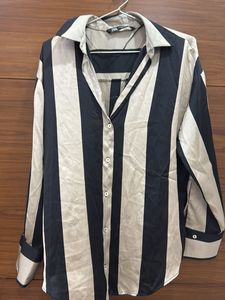 Striped Button-Down Shirt