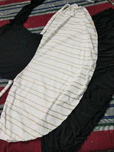 Stylish Black &amp; White Striped Dress