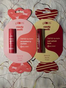 Plum Candy Melts Tinted Lip Balm combo of 2