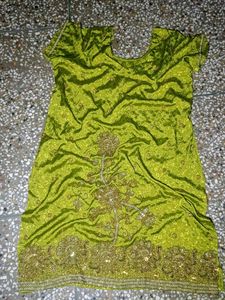 Green Silk salwar kameez