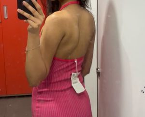 ZARA Cut-Out Mini Bodycon Dress