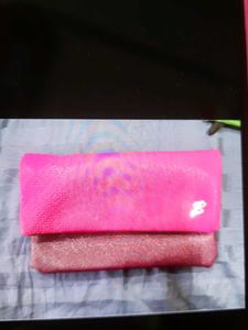 Vibrant Pink & Maroon Clutch