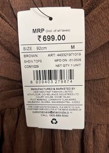 Chic Brown Tie-Strap Babydoll Dress