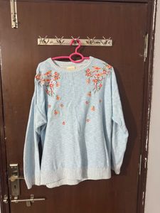 Cozy Light Blue Sweater