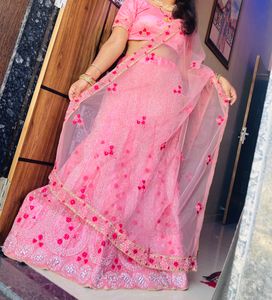Heavy Diamond Work Lehnga Set ( Stich Blouse, Lehn
